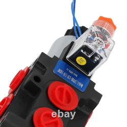 Electric Solenoid Hydraulic Control Valve 12V 13GPM 6-Port SAE Thread 3625PSI