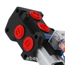 Electric Solenoid Hydraulic Control Valve 12V 13GPM 6-Port SAE Thread 3625PSI