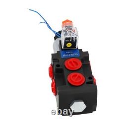 Electric Solenoid Hydraulic Control Valve 12V 13GPM 6-Port SAE Thread 3625PSI