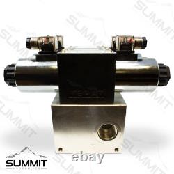 Electronic Hydraulic Double Acting Directional Control Valve, 2 Spool, 25 GPM