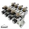 Electronic Hydraulic Double Acting Directional Control Valve, 4 Spool, 15 GPM
