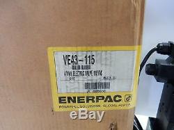 Enerpac Ve43-115 4-way Electric Hydraulic Valve With Pendant Directional Control