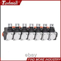 Findmall 11 GPM 7Spool Hydraulic Monoblock Double Acting Control Valve, SAE Port
