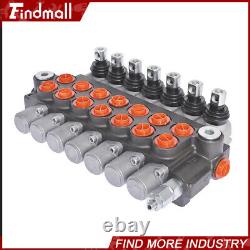 Findmall 11 GPM 7Spool Hydraulic Monoblock Double Acting Control Valve, SAE Port