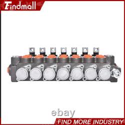 Findmall 11 GPM 7Spool Hydraulic Monoblock Double Acting Control Valve, SAE Port