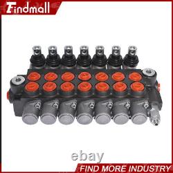 Findmall 11 GPM 7Spool Hydraulic Monoblock Double Acting Control Valve, SAE Port