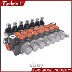 Findmall 11 GPM 7Spool Hydraulic Monoblock Double Acting Control Valve, SAE Port