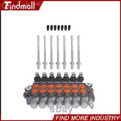 Findmall 11 GPM 7Spool Hydraulic Monoblock Double Acting Control Valve, SAE Port