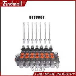 Findmall 11 GPM 7Spool Hydraulic Monoblock Double Acting Control Valve, SAE Port