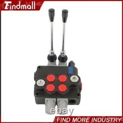 Findmall 2 Spool Hydraulic Control Valve 32GPM 3600 PSI Open Center