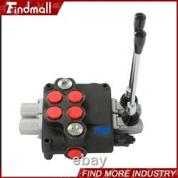Findmall 2 Spool Hydraulic Control Valve 32GPM 3600 PSI Open Center