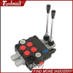 Findmall 2 Spool Hydraulic Control Valve 32GPM 3600 PSI Open Center