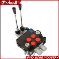 Findmall 2 Spool Hydraulic Control Valve 32GPM 3600 PSI Open Center