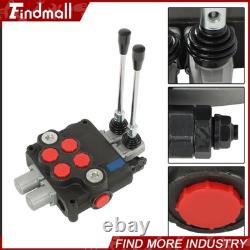 Findmall 2 Spool Hydraulic Control Valve 32GPM 3600 PSI Open Center