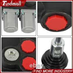 Findmall 2 Spool Hydraulic Control Valve 32GPM 3600 PSI Open Center