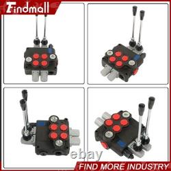 Findmall 2 Spool Hydraulic Control Valve 32GPM 3600 PSI Open Center