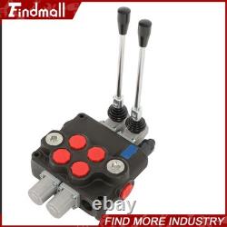 Findmall 2 Spool Hydraulic Control Valve 32 GPM 3600PSI Open Center
