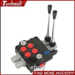 Findmall 2 Spool Hydraulic Control Valve 32 GPM 3600PSI Open Center