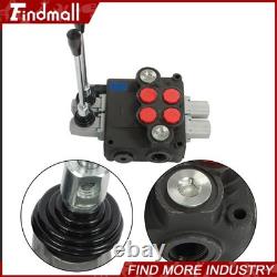 Findmall 2 Spool Hydraulic Control Valve 32 GPM 3600PSI Open Center