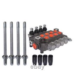 Findmall 4 Spool 21GPM 3600PSI Hydraulic Directional Control Valve, SAE Ports