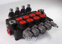 Findmall 4 Spool, 21 GPM, 3600 PSI Hydraulic Directional Control Valve, JYP80-4