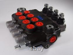 Findmall 4 Spool, 21 GPM, 3600 PSI Hydraulic Directional Control Valve, JYP80-4