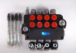 Findmall 4 Spool, 21 GPM, 3600 PSI Hydraulic Directional Control Valve, JYP80-4