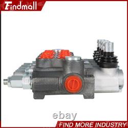 Findmall 4 Spool Hydraulic Directional Control Valve 11GPM +Conversion Plug BSPP