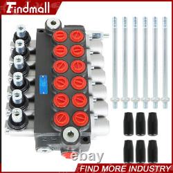 Findmall 6 Spool 11GPM Hydraulic Directional Control Valve + Conversion Plug