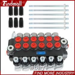 Findmall 6 Spool 11GPM Hydraulic Directional Control Valve + Conversion Plug