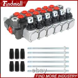 Findmall 6 Spool 11GPM Hydraulic Directional Control Valve + Conversion Plug