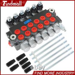 Findmall 6 Spool 11GPM Hydraulic Directional Control Valve + Conversion Plug