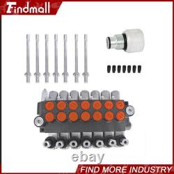 Findmall 7 Spool Hydraulic Acting Control Valve 11 GPM +Conversion Plug