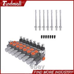 Findmall 7 Spool Hydraulic Acting Control Valve 11 GPM +Conversion Plug