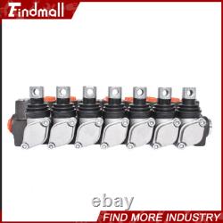 Findmall 7 Spool Hydraulic Acting Control Valve 11 GPM +Conversion Plug