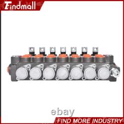 Findmall 7 Spool Hydraulic Acting Control Valve 11 GPM +Conversion Plug