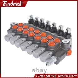 Findmall 7 Spool Hydraulic Acting Control Valve 11 GPM +Conversion Plug