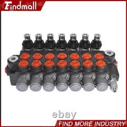 Findmall 7 Spool Hydraulic Acting Control Valve 11 GPM +Conversion Plug