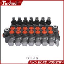 Findmall 7 Spool Hydraulic Acting Control Valve 11 GPM +Conversion Plug
