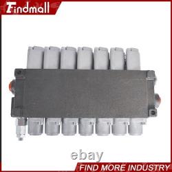 Findmall 7 Spool Hydraulic Acting Control Valve 11 GPM +Conversion Plug
