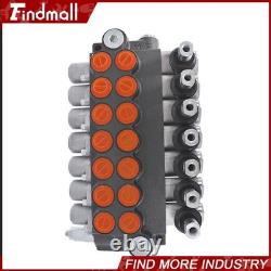 Findmall 7 Spool Hydraulic Acting Control Valve 11 GPM +Conversion Plug