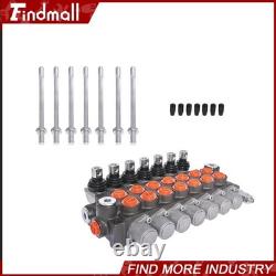 Findmall 7 Spool Hydraulic Acting Control Valve 11 GPM +Conversion Plug