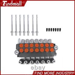 Findmall 7 Spool Hydraulic Acting Control Valve 11 GPM +Conversion Plug