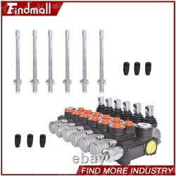 Findmall Hydraulic Control Valve Double Acting 13 GPM 3600PSI 6 Spool