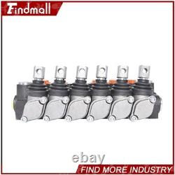 Findmall Hydraulic Control Valve Double Acting 13 GPM 3600PSI 6 Spool