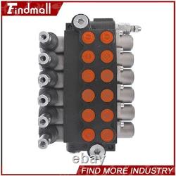 Findmall Hydraulic Control Valve Double Acting 13 GPM 3600PSI 6 Spool