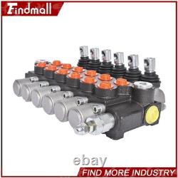 Findmall Hydraulic Control Valve Double Acting 13 GPM 3600 PSI SAE Ports 6 Spool