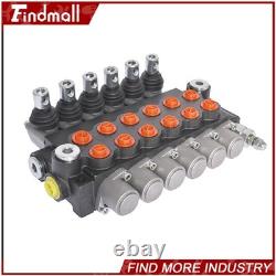 Findmall Hydraulic Control Valve Double Acting 13 GPM 3600 PSI SAE Ports 6 Spool