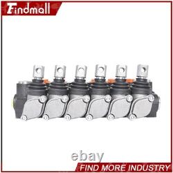 Findmall Hydraulic Control Valve Double Acting 13 GPM 3600 PSI SAE Ports 6 Spool