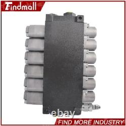 Findmall Hydraulic Control Valve Double Acting 13 GPM 3600 PSI SAE Ports 6 Spool